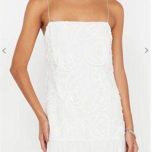 bec + bridge Haze White Floral Dress